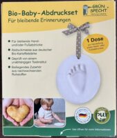 GRÜNSPECHT Bio-Baby-Abdruckset, 1 Dose Abdruckmasse & Zubehör für 10 CHF