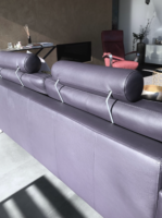 Neuwertiges Machalke System Plus Sofa Aubergine